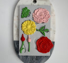 Re-Design Prima Decor Garden Flowers Aster Roses Food Grade Silicone Mold