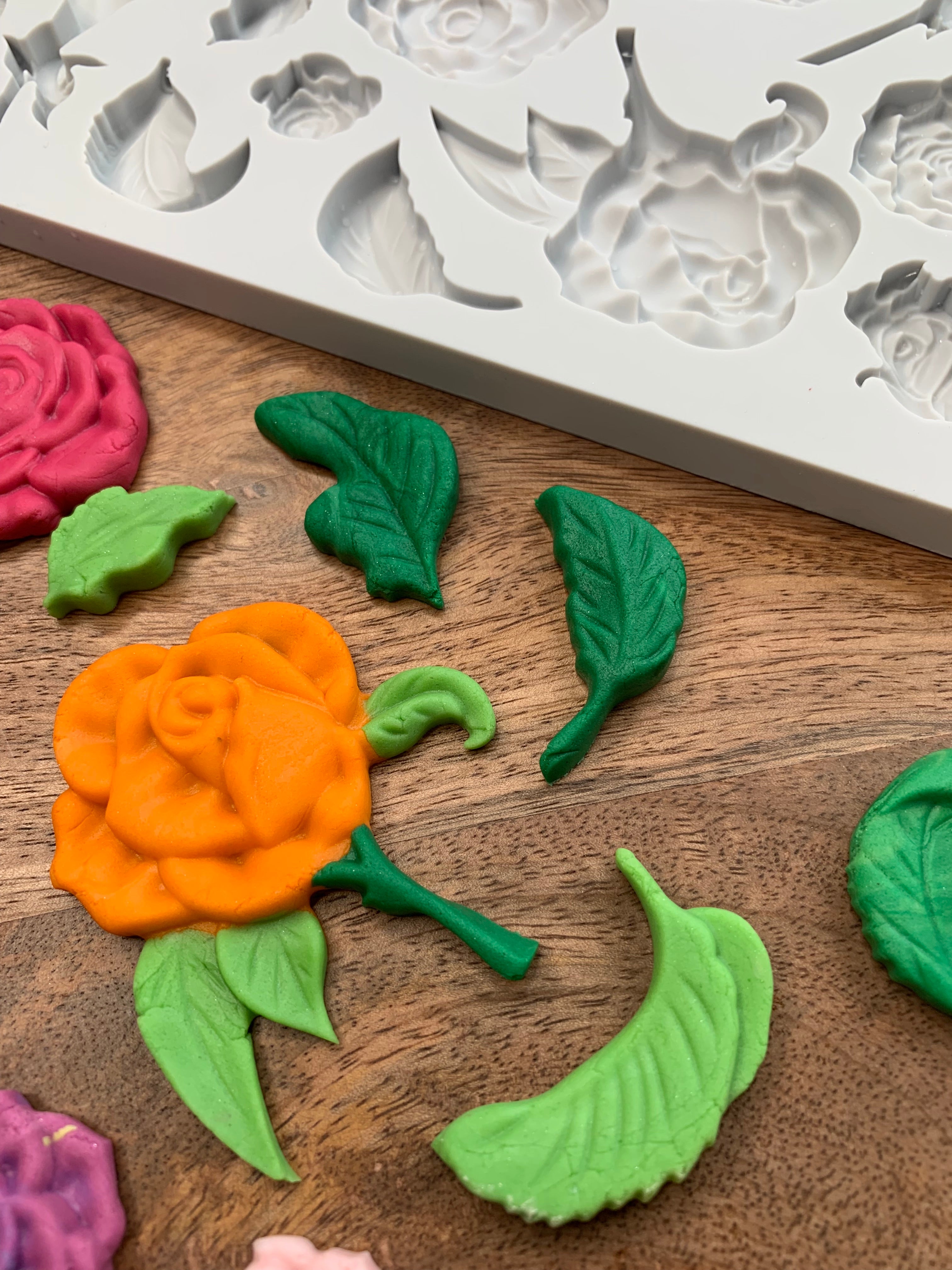 Prima Re-Design Fragrant Roses Food Grade Silicone Mold