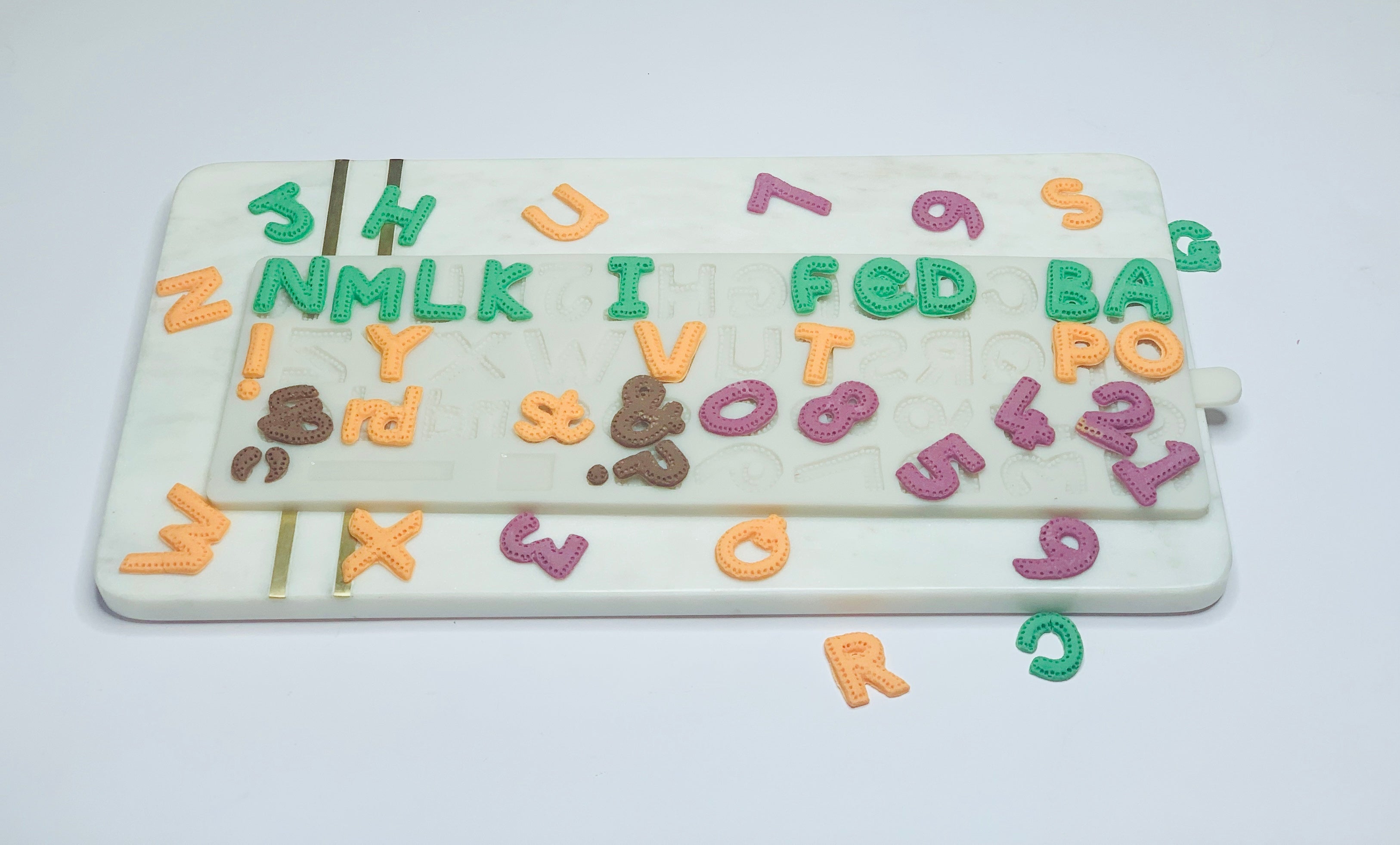 Big Size Alphabet Letters and Numbers Food Grade Silicone Mold