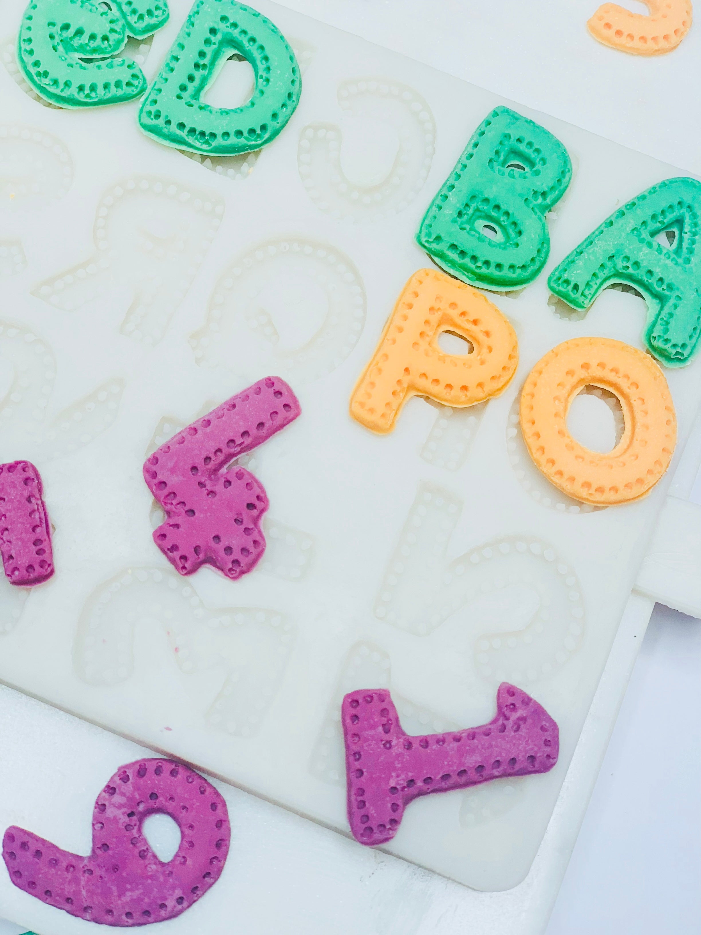 Big Size Alphabet Letters and Numbers Food Grade Silicone Mold