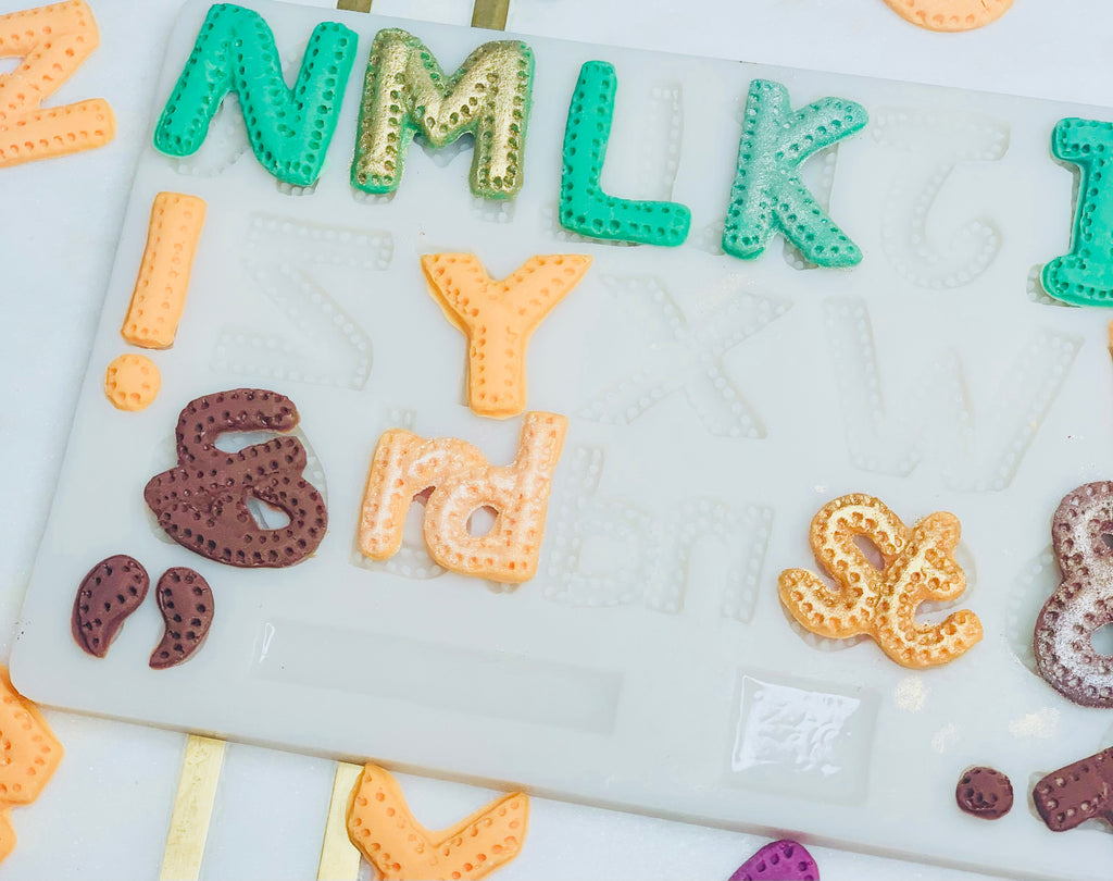 Big Size Alphabet Letters and Numbers Food Grade Silicone Mold