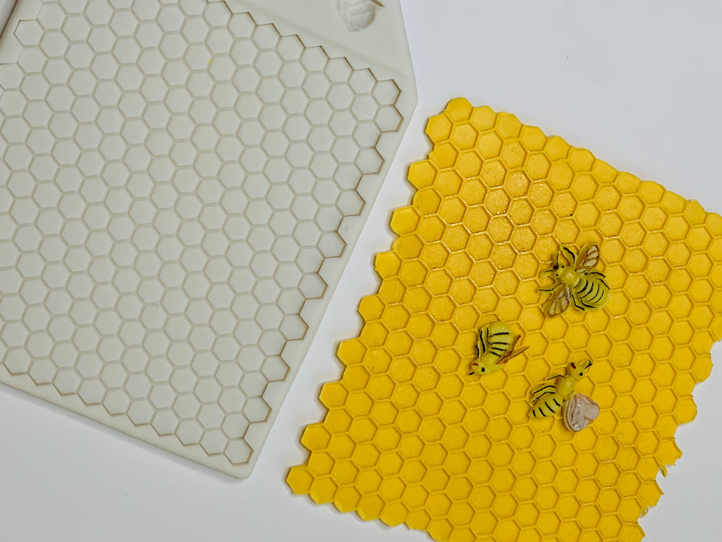 Honeycomb With Bee Silicone Mold