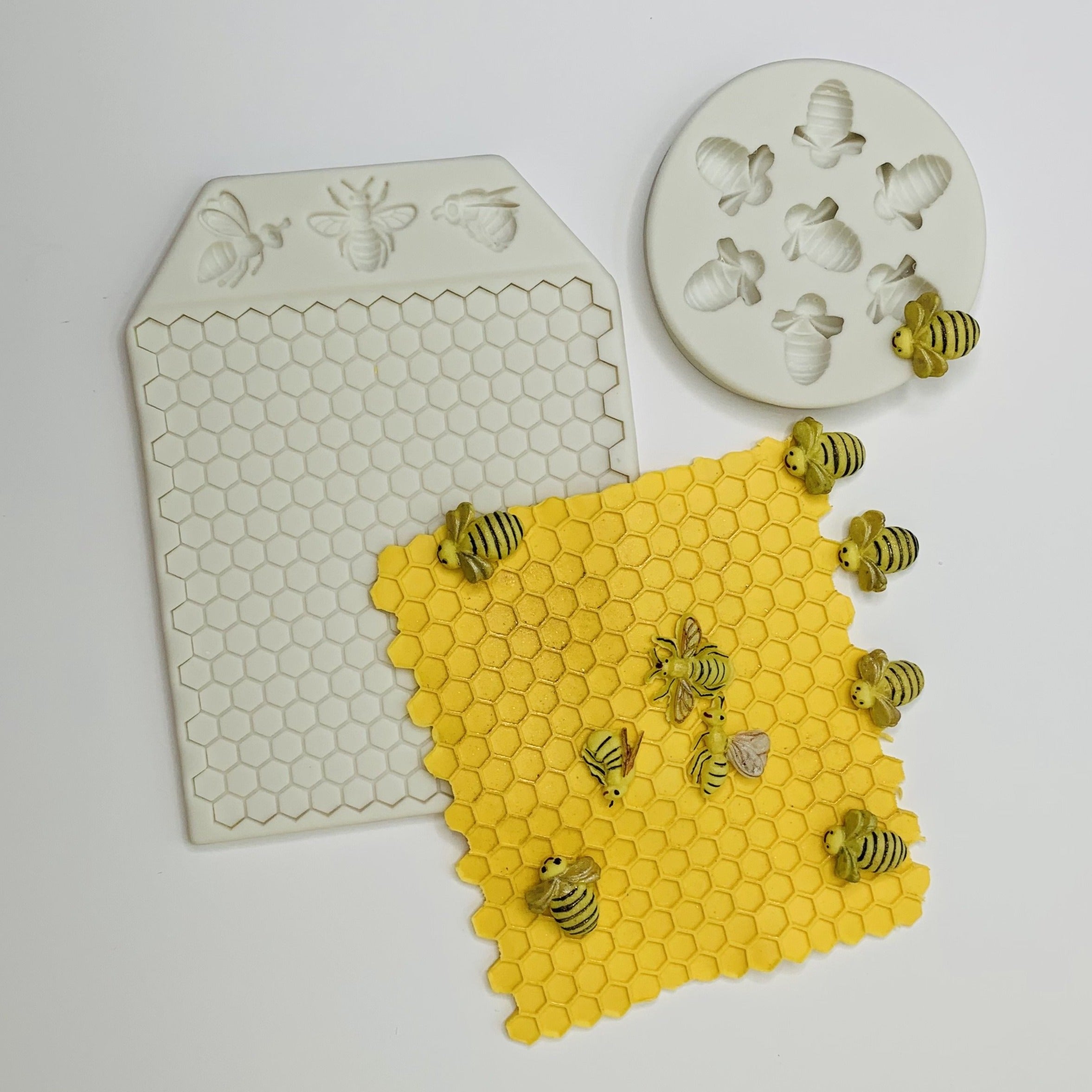 Bee and Honeycomb Silicone Molds Set