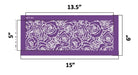 Rose Outline Pattern Reusable Fabric Mesh Stencil