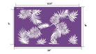 Tropical Leaves Pattern Reusable Fabric Mesh Stencil