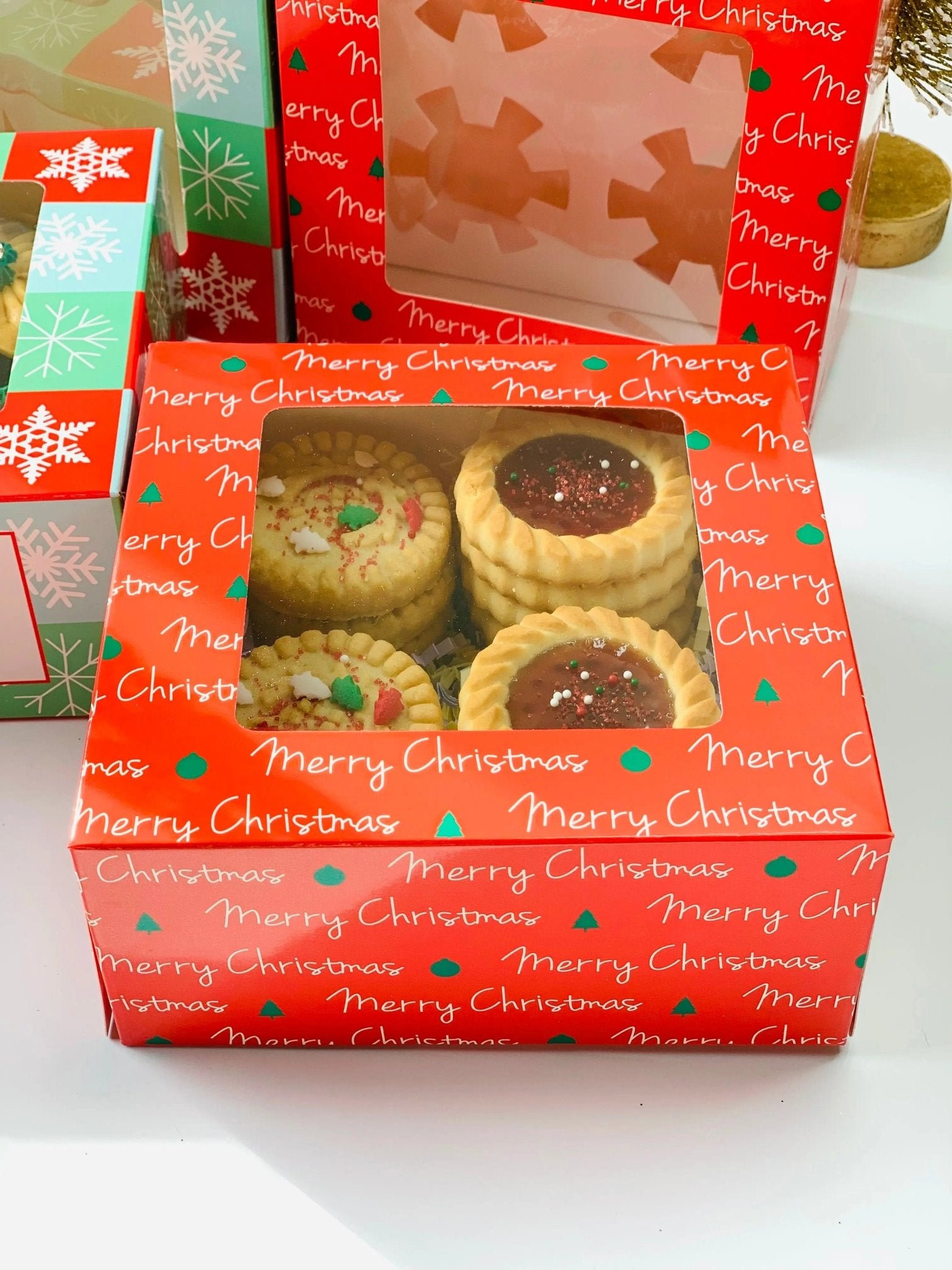 Christmas Cookie Boxes and Cupcake boxes