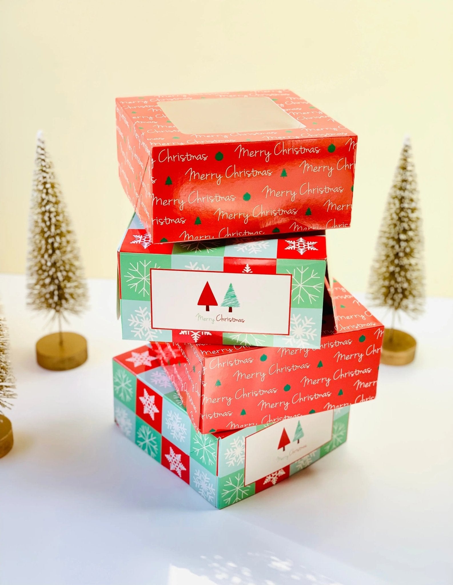 Christmas Cookie Boxes and Cupcake boxes
