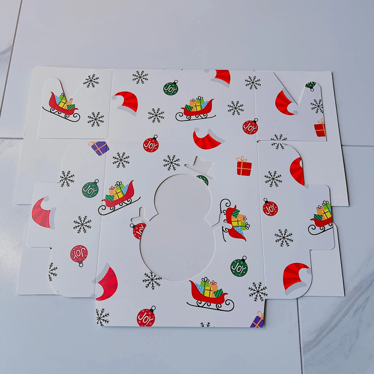 12 PCs Christmas Desserts Cupcake Gift Boxes with Christmas Tags and Ribbons