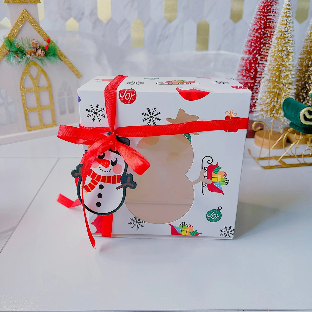 Christmas Desserts Cupcake Gift Boxes 