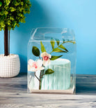 Clear Cake Desserts Boxes with Handle - H8105 Square Cake box