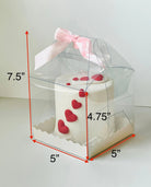 Clear Cake Desserts Boxes with Handle - H575 Square Cake box