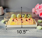 Clear Cake Roll Boxes with Handle | Swiss Roll Cake Box - CR105 Cake Roll Box