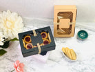 Cookie Boxes With Window Plus Tags and Linen Ribbon - Wcookie12 Take - Out Containers