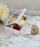 Cookie Boxes With Window Plus Tags and Linen Ribbon - Wcookie12 Take - Out Containers