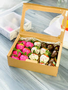 Cookie Boxes With Window Plus Tags and Linen Ribbon - BRcookie12 Take - Out Containers