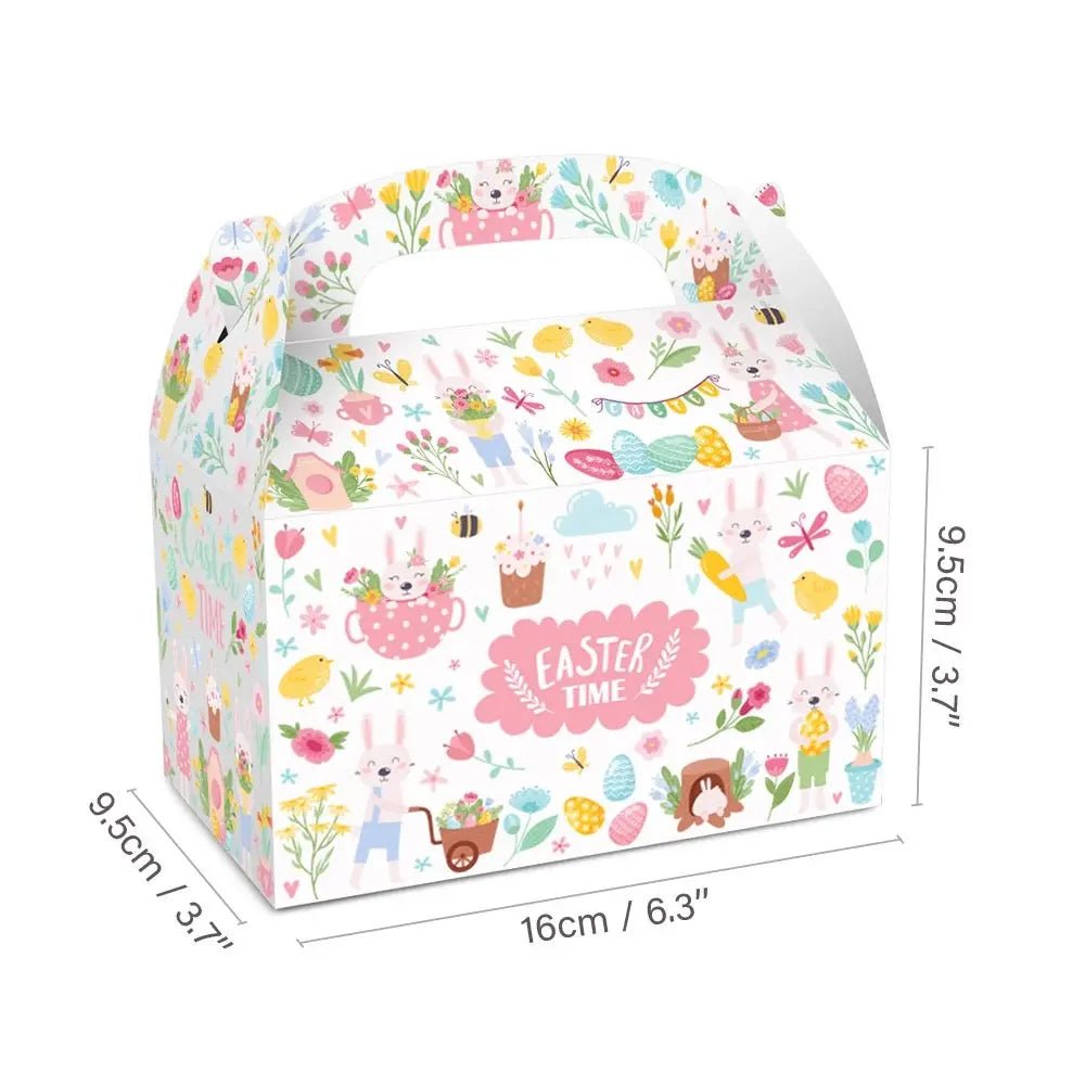 Easter Treat Boxes - Happy Easter Gift Box with Handle, Easter Favor Boxes -  Gift Boxes & Tins