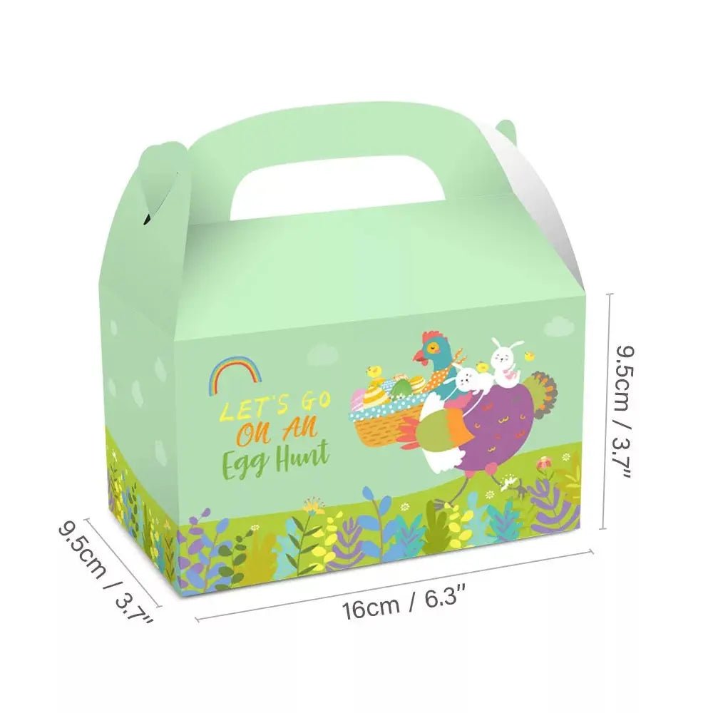 Easter Treat Boxes - Happy Easter Gift Box with Handle, Easter Favor Boxes -  Gift Boxes & Tins