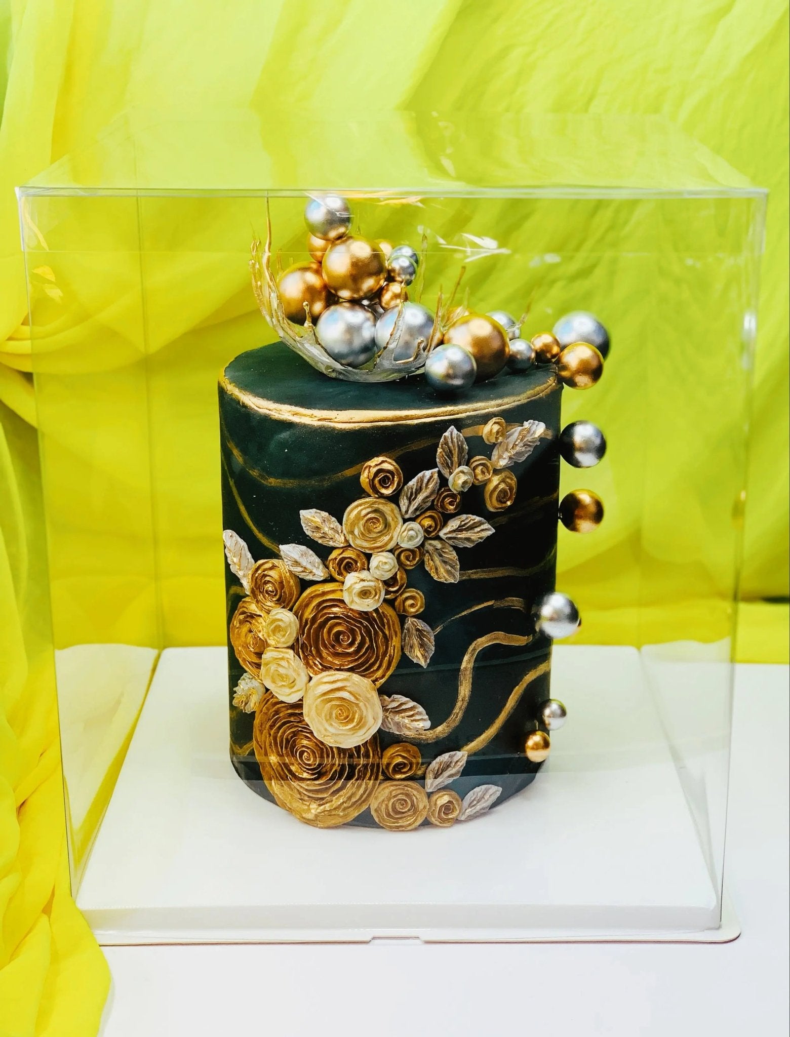 Extra Large Tall Square Clear Cake Box 14"L x 14"W x 16" H - S1416 Square Cake box