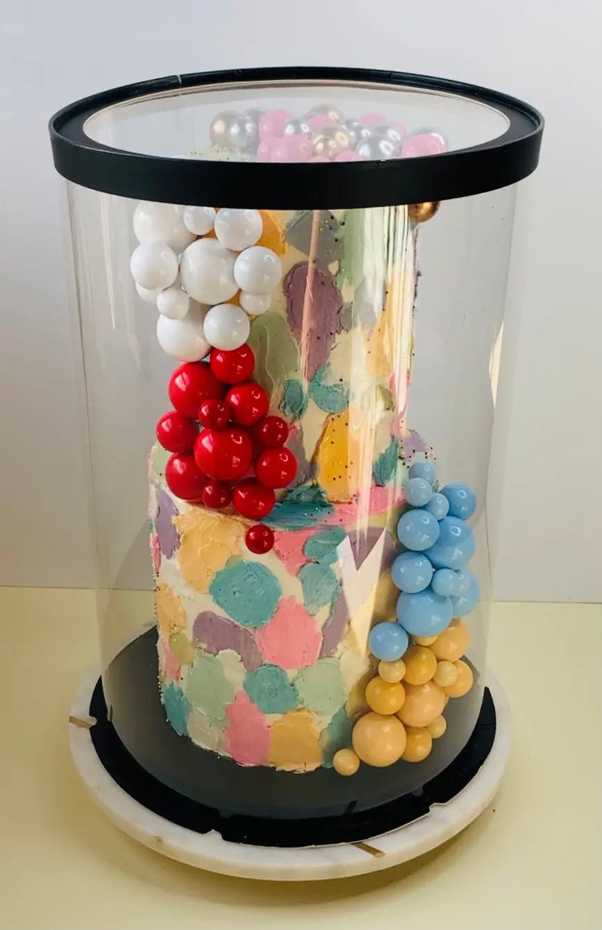 Extra Tall Large Round Clear Cake Box 12" D x 18" H - Tall Cake Boxes for Tiered Cakes - RB1218Sweet Degrees Kitchen