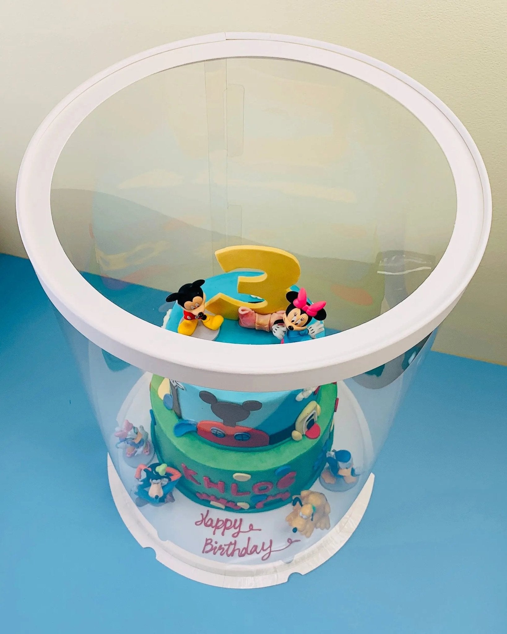 Extra Tall Large Round Clear Cake Box 12" D x 18" H - Tall Cake Boxes for Tiered Cakes - RW1218Sweet Degrees Kitchen