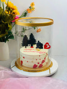 Extra Tall Round Clear Cake Box - 10" D x 17.5" H - Clear Cake Boxes for Tall Tiered Cakes - RW10175 Round cake box