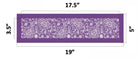 Fancy Flowers Lace Reusable Fabric Mesh Stencil