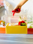 Clear Cake Flower Box with Handle - Gift box