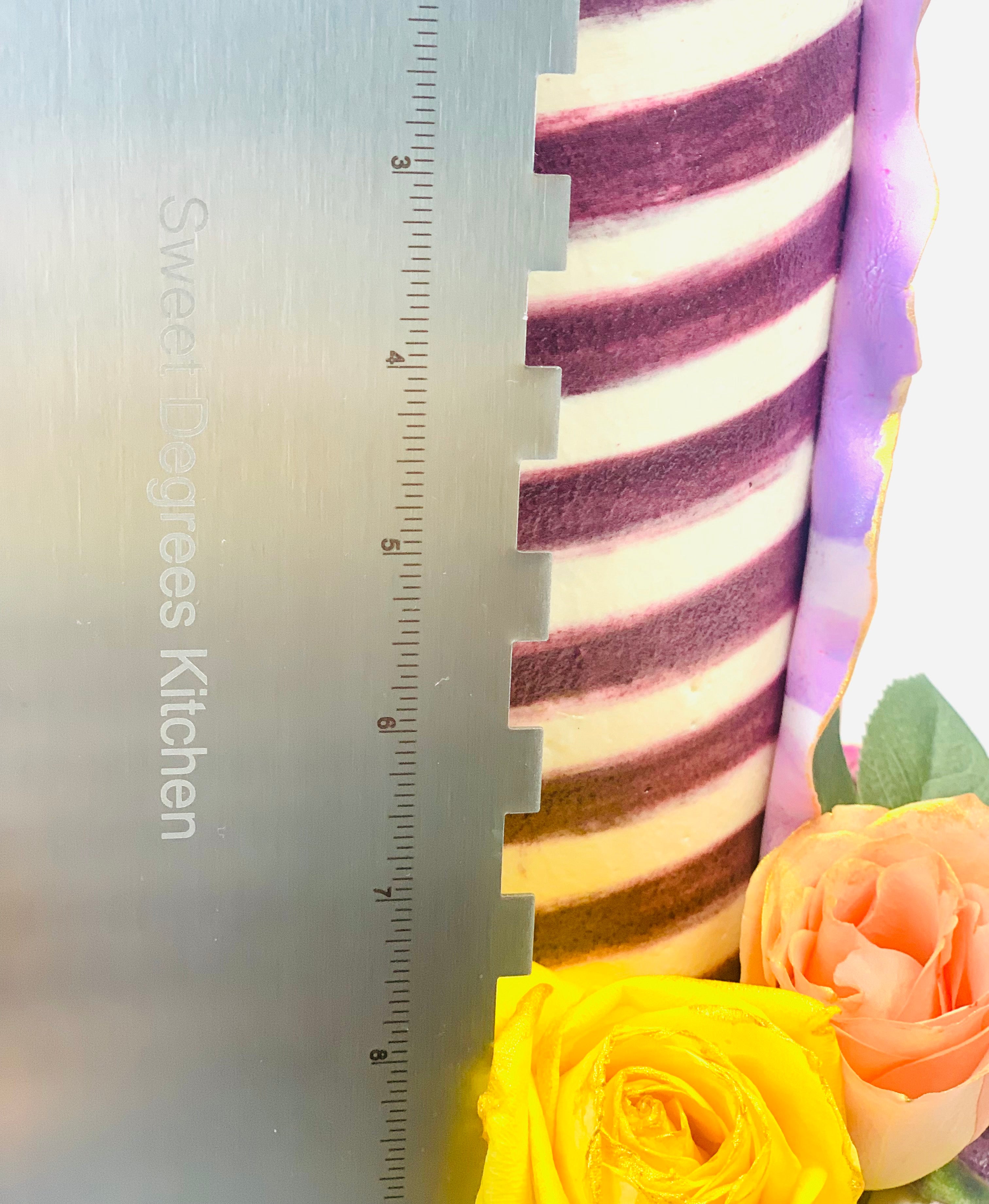 stainless steel cake scraper