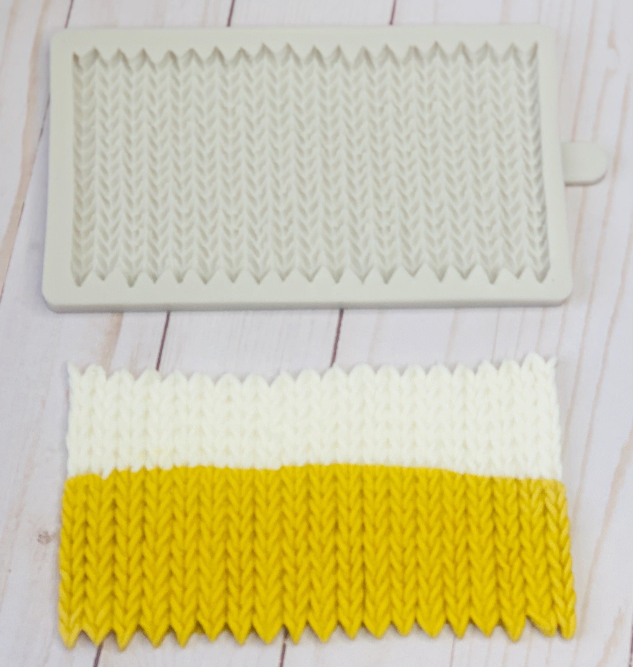 DIY Stitch Knit Yarn Pattern Silicone mold