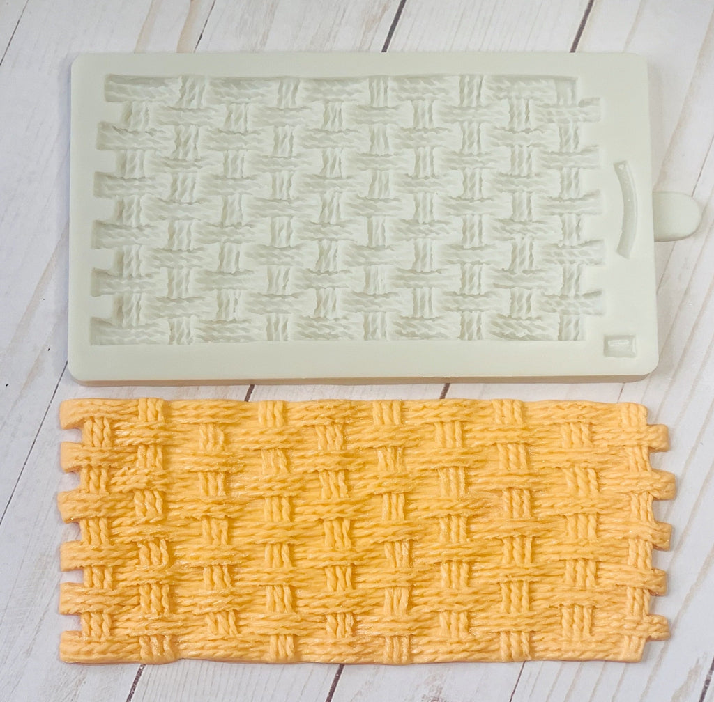 Basket Weave Texture Silicone Mold