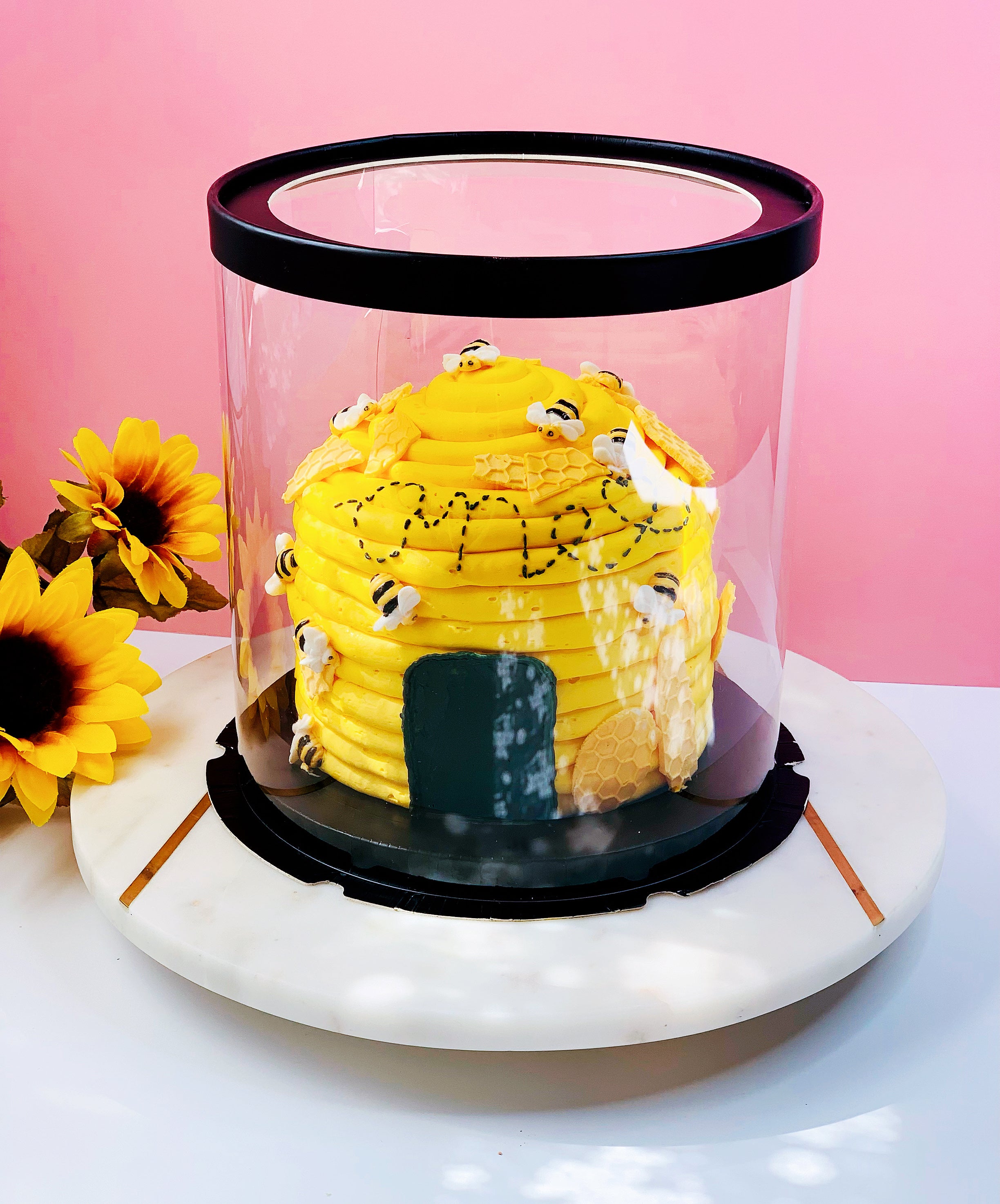 Round Clear Cake Box