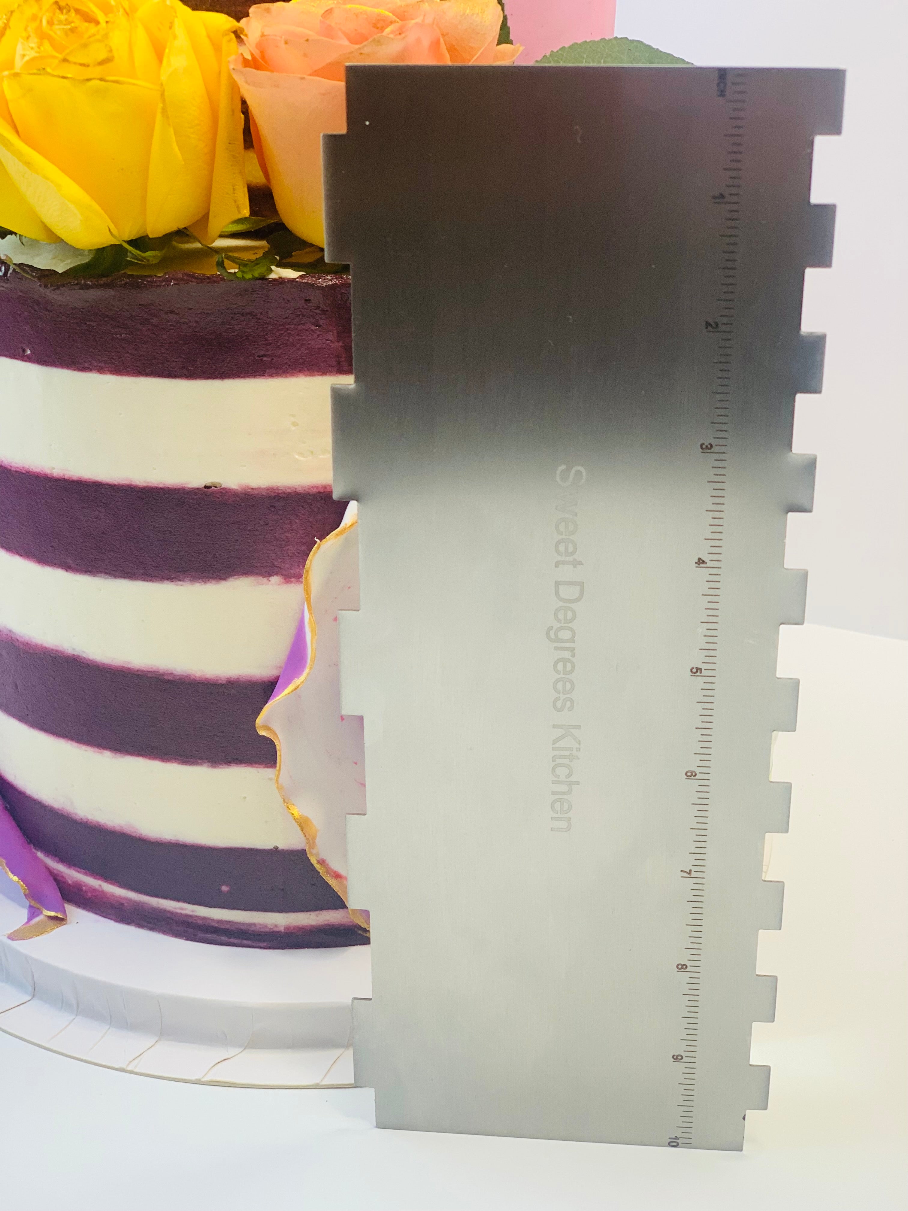 stainless steel cake scraper