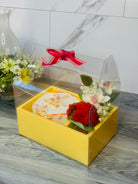 Clear Cake Flower Box with Handle - Gift box