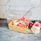 Clear Cake Flower Box with Handle - Gift box