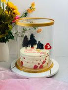 10"Diameter x 17.5"Height Extra Tall Round Clear Cake Box-for tiered cake -10 sets