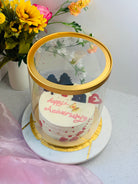 10"Diameter x 17.5"Height Extra Tall Round Clear Cake Box-for tiered cake -10 sets