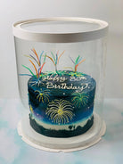 Large Round Clear Cake Boxes - 11.75" D x 10" H - RW117510 Round cake box