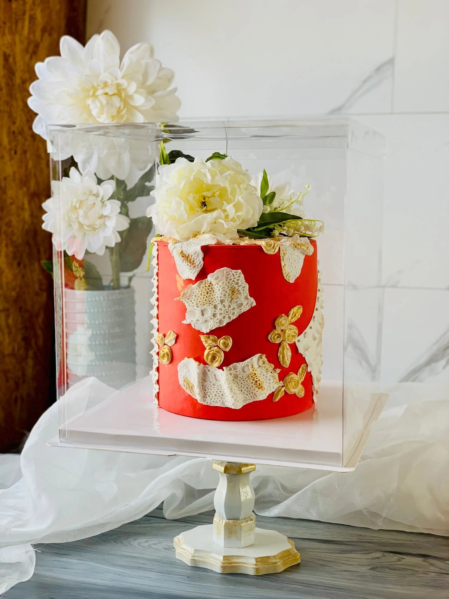 Large Tall Clear Cake Box - 13"L x 13"W x 14"H Square - S1314Sweet Degrees Kitchen