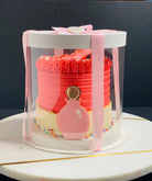 Round Clear Cake Boxes - 7" D by 7" Tall - Transparent Cake Box with Window for Small Cake - RW77 Round cake box