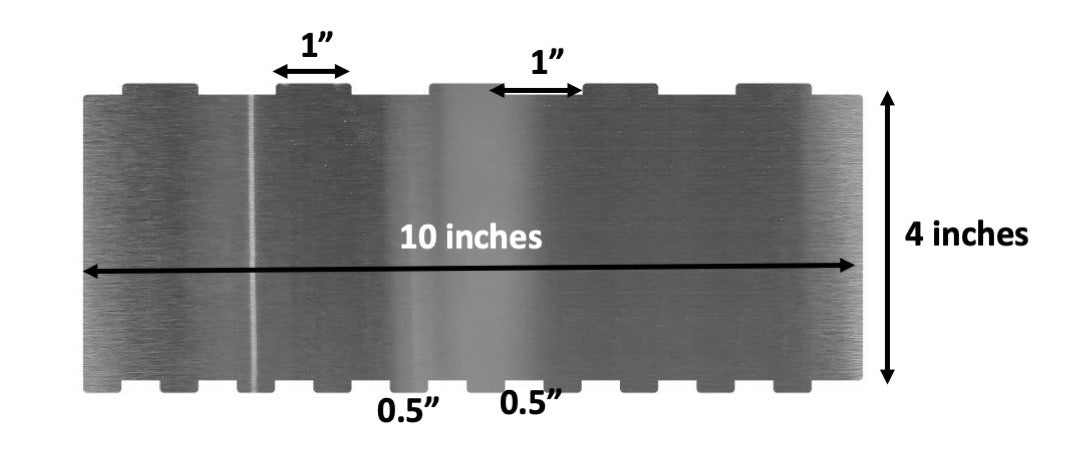 stainless steel cake scraper