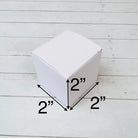 Small Square White Wedding Favor Boxes With Ribbon and Thank You Stickers 50 Pcs -  Gift Boxes & Tins