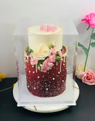 Tall Clear Cake Box Square 10"L x 10"W x 12"H - Extra Tall Clear Cake Boxes - Sweet Degrees Kitchen